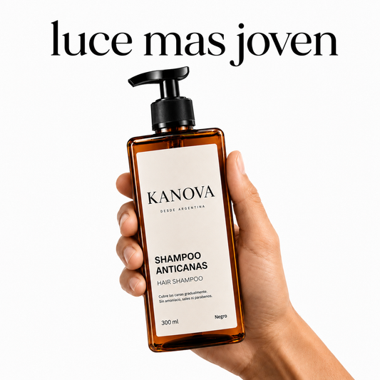 Kanova / Shampoo cubre canas de forma gradual
